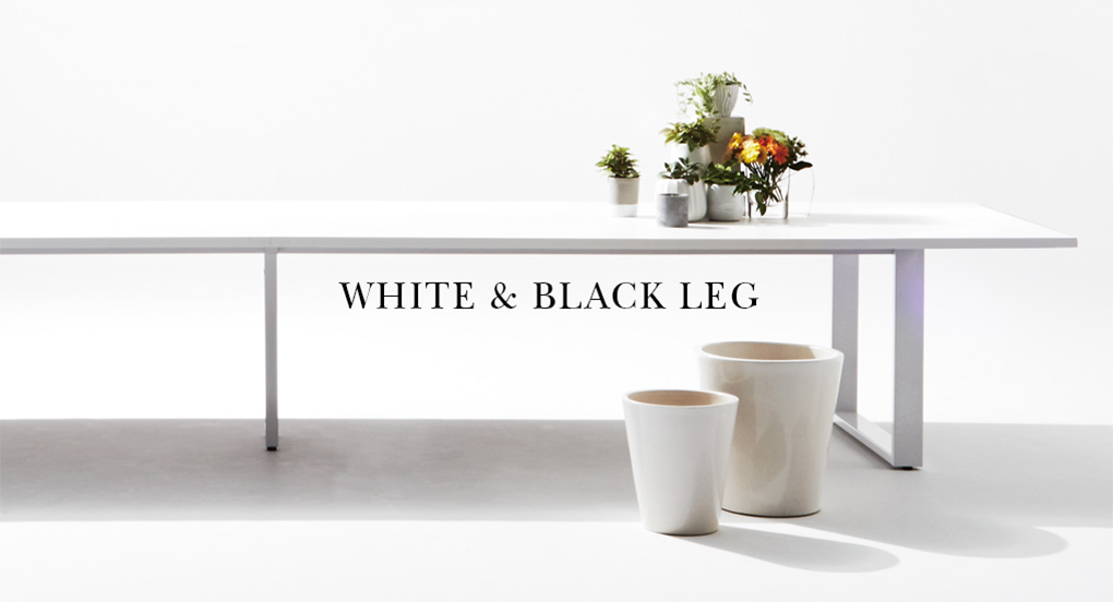 WHITE & BLACK LEG